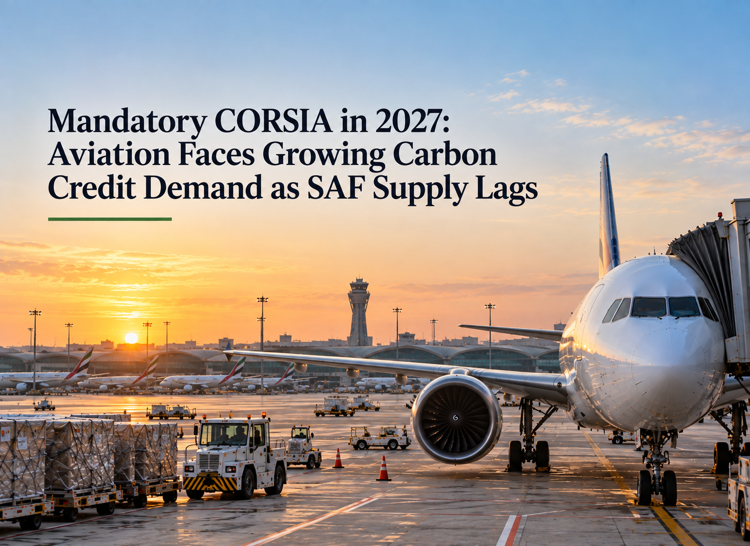 Mandatory CORSIA in 2027: Aviation Faces Growing Carbon Credit Demand as SAF Supply Lags